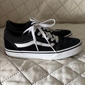 Vans Kids Black and White Sneakers
